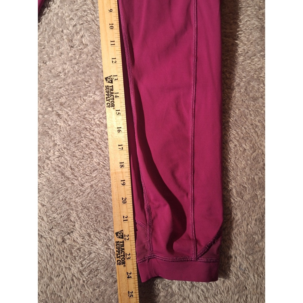 Lululemon Athletica Womens Purple Crop Leggings High Rise Side Pockets, Leggings - Picture 3 of 9
